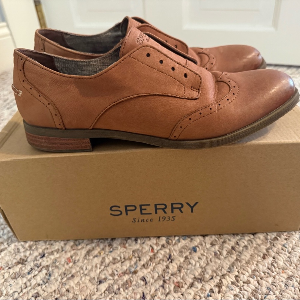 Sperry Men's Tan Leather Oxfords